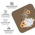 thumbnail image 4 of Bingfone Vintage Sunflower Gnomes 4 Leather Drinks Coasters With Set Of 6,Suitable For Home Kitchen,Coffee Cup Coasters Home Gift, 4 of 9