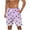 Purple, variant on WAENQINLA Big and Tall Swim Trunks for Men Casual Elastic Waist Drawstring Board Shorts with Pockets Summer Beach Shorts Bathing Suit