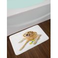 thumbnail image 2 of Golden Retriever Bath Mat, Pet Dog Laying down with Toy Friendly Domestic Puppy Playful Companion, Non-Slip Plush Mat Bathroom Kitchen Laundry Room Decor, 29.5 X 17.5 Inches, Multicolor, Ambesonne, 2 of 2