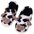 thumbnail image 1 of Pantuflas cálidas para interior para mujer, pantuflas de vaca peludas de dibujos animados, zapatos antideslizantes para casa de invierno Ndcxsfigh  Tenis De Mujer Tenis De Hombre, 1 of 9