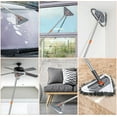 thumbnail image 4 of 85" ​Wall Mop Wall Cleaner with Long Handle , 360° Rotating Microfiber Dust Mop Triangle Wet and Dry Dust Mop for Ceiling Washer, Cleaning Wall and Baseboard Duster, 4 of 13