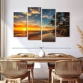 thumbnail image 3 of Elephant Stock Punta Cana Beach Sunrise Wall Art - Horizontal Multi Panel Canvas - Living Room Wall Decor - Beach Multi Panel - Orange And Blue Decor - 68" x 42", 3 of 8