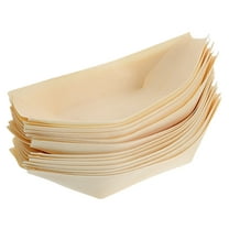 FOMIYES 50Pcs Food Boats for Tacos and Desserts Kraft Paper Multifunctional Packaging 11.80X6.50X2.00Cm