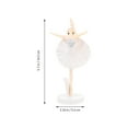 thumbnail image 2 of Zhiyie 3PCS Ballerina Statue Desktop Ornament Plastic Dancing Girl Crafts Figurines for Home Decor (White), 2 of 10