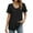 Black, variant on gakvbuo Summer Tops for Women Womens Solid Summer Casual Trendy Short Sleeve T Shirts Neck Tee Fashion Shirts