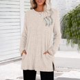 thumbnail image 2 of ZJXFGS Short Sleeve Sweaters Sweaters for Women Knit Pullover Tops Women Womens Short Sleeve Sweaters Beige L, 2 of 4