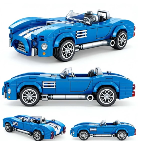 GZBricker Vintage SC-ACE Classic Car Model Building Set Technical Compatible with Lego Vehicle for Adults