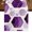 Purple, variant on Turquoise Marble 36 Inch Table Runner, Gold White Geometric Hexagon Modern Farmhouse Dresser Scarf Cotton & Linen Tablerunner for Dining/Kitchen Island/Holiday Party Décor Small 13" x 36"