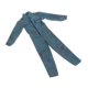 thumbnail image 4 of Ropa para muñecas en miniatura a escala 1/12, accesorios hechos a mano, ropa para muñecas de 6 pulgadas. azul verde, 4 of 9