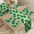 thumbnail image 2 of Ambesonne Leaves Table Runner & Placemats, Composition of Nature, Placemat 4 pcs + Runner 12"x72", Pale Green Fern Green, 2 of 2