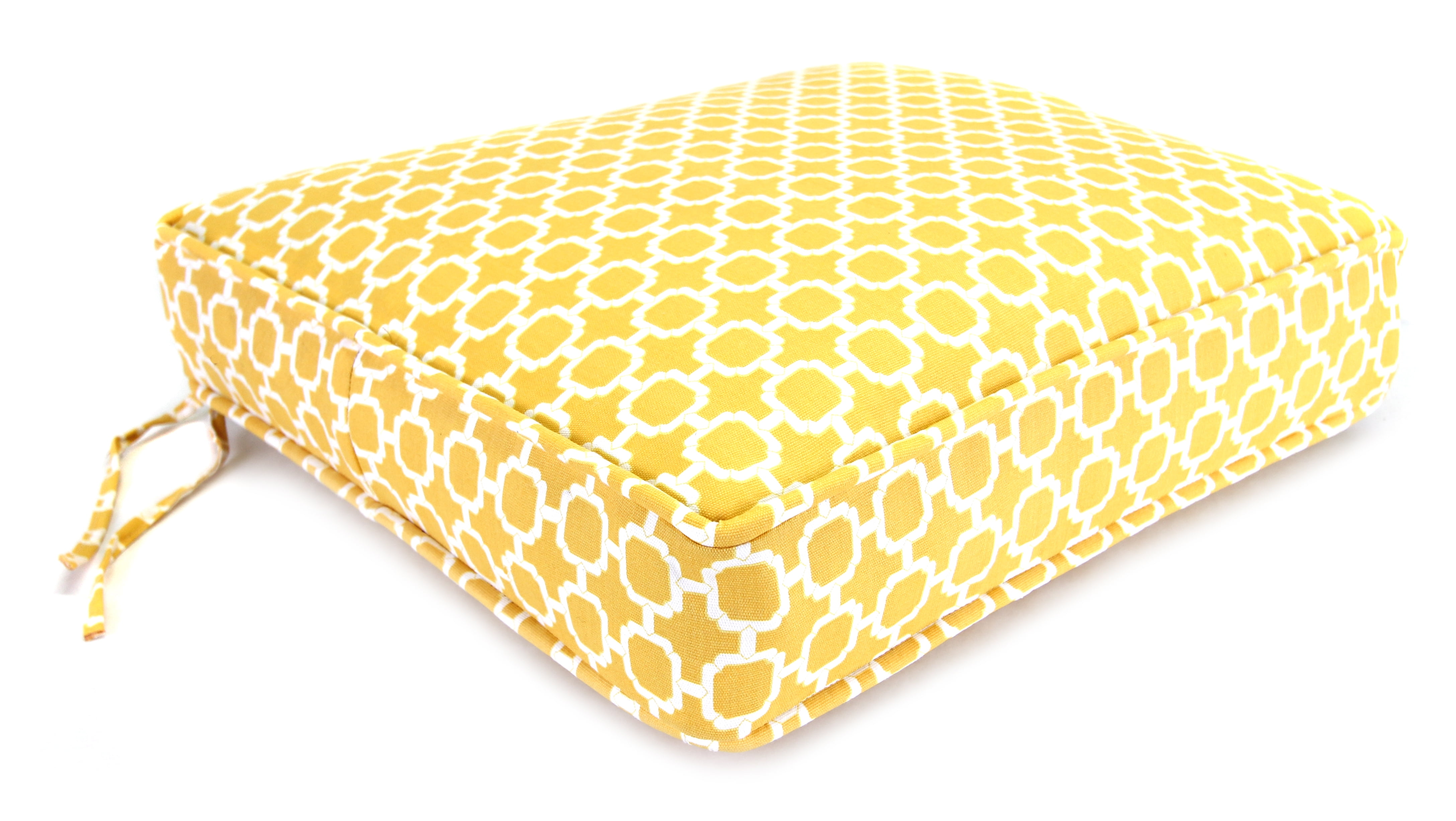 Jordan Manufacturing Hockley Outdoor Boxed Edge Chair Cushion, Banana