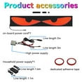 thumbnail image 7 of Giunmcul LED Eyes Light Sign for Cars Windshield Animated App-Controlled Decor Flexible Waterproof Panel for SUVs Trucks and Vehicles, 7 of 7