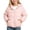 .Pink, variant on Agkizg Kids Girls Lightweight Hooded Puffer Coat Zip Winter Jacket with Pockets Solid Color Warm Casual Outerwear