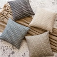 thumbnail image 5 of Vintage Floral Pillow Covers Set of 2 Neutral 18x18 inch Farmhouse Cushions For Boho Home Deco, Blue, 5 of 6