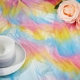 thumbnail image 5 of 5.5Yard Multicolor Tulle Fabric 63inch Rainbow Tulle Mesh Fabric Polyester Rainbow Net Fabric by The Yard Colorful Tulle Fabric for Dress Costume Making DIY Crafts Home Party Decoration, 5 of 6