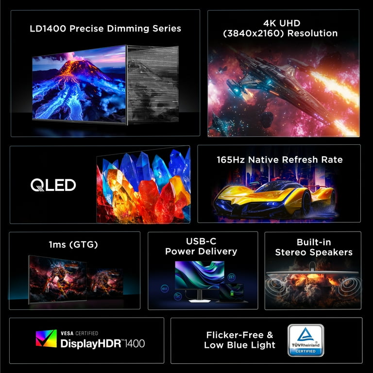 TCL 32” R84 Series 4K UHD HDR QD-Mini LED Gaming Monitor (NEW