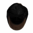 thumbnail image 5 of WITHMOONS Newsboy Hat Faux Leather Brim Adjustable Flat Cap SL31274 (Black), 5 of 5