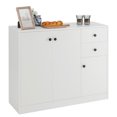 thumbnail image 1 of Gymax Buffet de Cuisine avec 3 Portes, 2 Tiroirs et Étagère Ajustable, 1 of 10