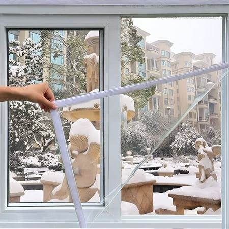 SELIVO 2026 New Window Insulation Kit Transparent Easy to Open Plastic Window Wrap for Bedroom Living Room Windows for Home Insulation, Energy Saving, Cold Weather Protection, Draft Prevention