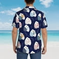 thumbnail image 3 of Lsque Mom And Baby Owls pattern Hawaiian Shirt for Men, Unisex Summer Beach Casual Short Sleeve Button Down Shirts-XX-Large, 3 of 9