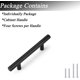 thumbnail image 3 of Cabinet Hardware Black Cabinet Pulls, 3-1/2 inch Hole Centers Drawer pulls, Stainless Steel Cabinet Handles of 10 Pack for Kitchen Furniture, 3 of 4
