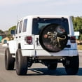 thumbnail image 2 of Spare Tire Cover with Backup Camera Hole, Universal Wheel Tire Cover Tire Protectors for Trailer RV Van SUV Truck Camper and Many Vehicle, 2 of 10