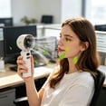 thumbnail image 1 of Ventilador de mano silencioso recargable por USB con clip – Mini ventilador portátil silencioso para niños y estudiantes, ventilador de escritorio con clip ajustable para uso escolar, al aire, 1 of 6