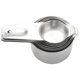 thumbnail image 2 of Juego de 7 tazas medidoras con cuchara para café de 1/8 de taza, taza medidora de metal de acero inoxidable, juego apilable de 7 piezas con pico, 2 of 8