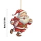 thumbnail image 3 of Fiudx Ofertas del día Adorno de Papá Noel para árbol de Navidad, colgante plano de acrílico para decoración de árbol de Navidad, 3 of 5