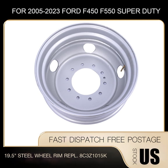 19.5"x6" Alloy Wheel Rim 8C3Z1015K For 2005-2023 Ford F450 F550 Super Duty
