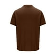 thumbnail image 6 of Vivianyo HD Short Sleeve Shirt for Men,Big Men's Solid Color Lapel Loose And Thin Daily Casual Shirt, 6 of 8