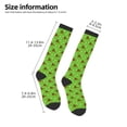 thumbnail image 2 of Naloa dogs on a green background Knee Socks, High Socks Long Stretchy Sock Women Knee High Stocking, Long Socks for Women, 2 of 6