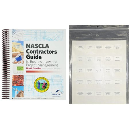 Book and Tabs - NASCLA Contractors Guide to Business, Law and Project Management, North Carolina General, 10th Edition