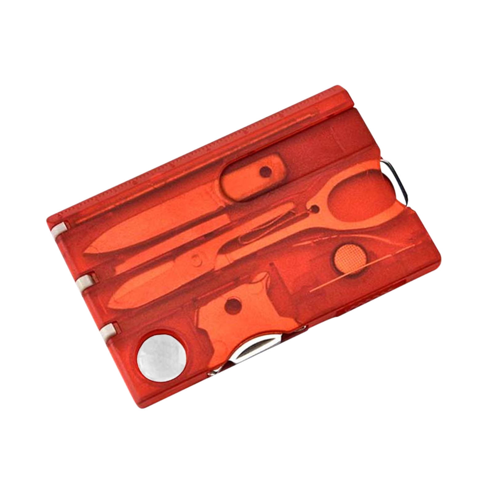 Rwvbm 8-in-1 Multitool Card Stainless Steel Portable Pocket Tool Letter  Opener,Screwdriver Outdoor Gear Compact Size Office Camping