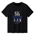 thumbnail image 3 of BOOMNY Baby Boys Short Sleeve T-Shirts Crew Neck Big Bro Letter Graphic Tee Tops for Boy Soft Dailywear, 3 of 5