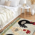 thumbnail image 2 of JML Non-Slip Microfiber & Rubber Doormat - Soft Entryway Rug for Home/Office (16"x24") - Easy Clean Door Mat for Indoor/Outdoor Use, Three Chickens, 2 of 5