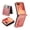 Rosegold, variant on PU Leather Glitter Wallet Case for Samsung Galaxy Z Flip8, Card Slots Cash Zipper Pocket Phone Cover, Multi‑Angle Kickstand Wrist Strap Protective Phone Case for Women Girls, Black
