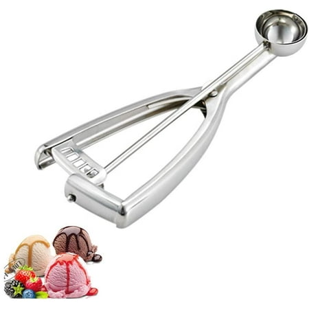 

Mini Cookie Scoop 2/3 Tbsp/ 0.4 OZ 1.18 inch/ 30 MM Ball 18/8 Stainless Steel Mini Ice Cream Scoop Secondary Polishing