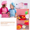 thumbnail image 4 of WHAMVOX 49Pcs Set Kids Kitchen Toy Red Plastic Simulation Meals Develop Hands-on Skills Educational Toys 18X3.7In, 4 of 8