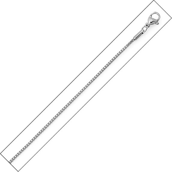 Silver Italian Chain - Diamond Cut Box Chains .925 Sterling Silver chain