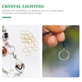 thumbnail image 2 of SHISUYAN 300pcs Chandelier Connection Ring DIY Crystal Ball Ring Lighting Accessory, 2 of 9