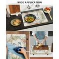 thumbnail image 6 of nqOlkjepod Large Induction Cooktop Protector Mat 24"x21", Floral Botanical Wreath Stove Top Covers for Electric Stove, Rustic Wooden Decorative Stove Burner Cover Mats, Glass Top Stove Cover, 6 of 8