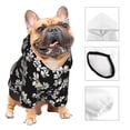 thumbnail image 3 of Gaeub Daisies Flowers Print Small Pets Wear Hoodies,Dog Pullover,Cat Apparel,Fashion Pet Clothing,for Small Medium Dogs and Cats-Medium, 3 of 7