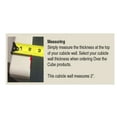 thumbnail image 2 of Cubicle Nameplate Holder, 10 x 2 Bright Colors White, 2 of 4
