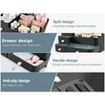 thumbnail image 6 of ONXE Makeup Organizer With Drawers,Large Countertop Storage for Cosmetics Elegant Vanity Holder for Brushes, Eyeshadow, Lotions, Lipstick, Nail Polish and Jewelry (black), 6 of 14
