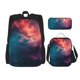 thumbnail image 1 of Easygdp Cosmic Paint Swirl Mochila para Niños y Niñas con Set de Caja de Almuerzo y Estuche para Lápices 3 en 1, Mochila Escolar Estampada para Adolescentes, 1 of 7