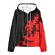 thumbnail image 4 of Puntoco Mujer Moda Impreso Blusa Manga Larga Tops Sudadera Bolsillos Con Capucha Puntoco Puntoco-1, 4 of 7