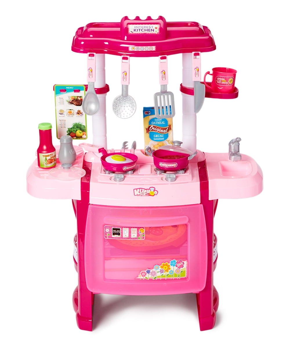 show original title Details about   Kitchen Toy Kitchen with Sounds Lights Real Water Function and accessories incl 