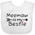 thumbnail image 3 of Inktastic Meemaw is My Bestie Boys or Girls Baby Bib, 3 of 4