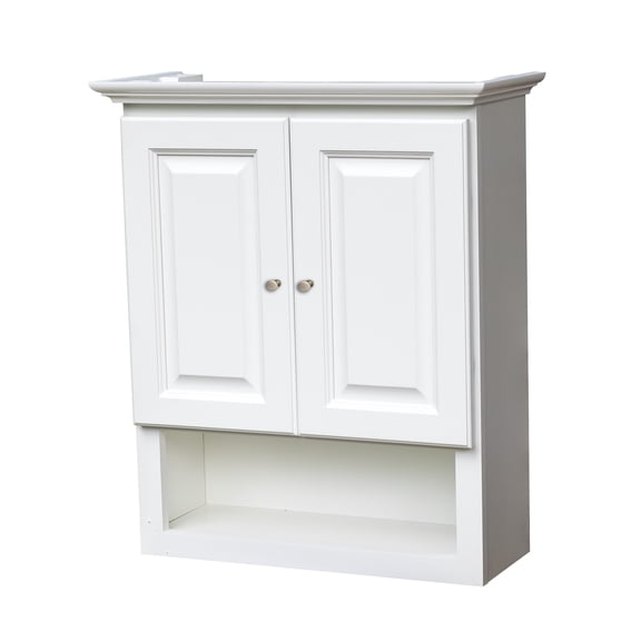 White Bathroom Wall Storage Cabinet